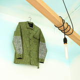 American Flannel Overshirt | Green Speckle - Is this Menswear?
 - 5