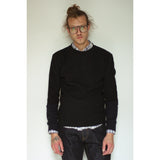 Multi Panel Sweatshirt | Black / Navy - Is this Menswear?
 - 2