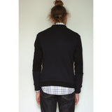 Multi Panel Sweatshirt | Black / Navy - Is this Menswear?
 - 3