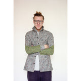 American Flannel Overshirt | Light Grey Speckle - Is this Menswear?
 - 1